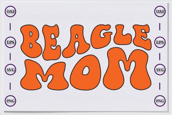 E Dog Unique Retro T-shirt Design, Beagl