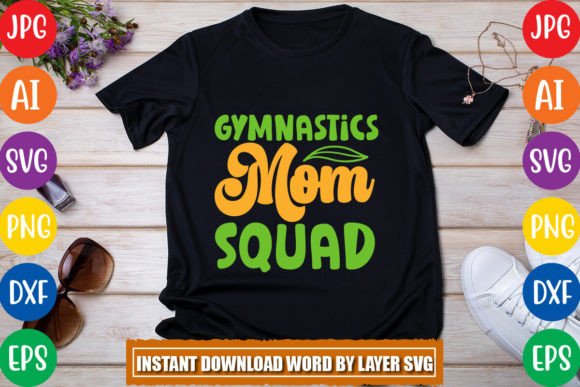 Gymnastics Mom Squad Retro