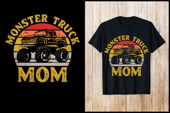 MonsterTruck Mom Retro T-Shirt